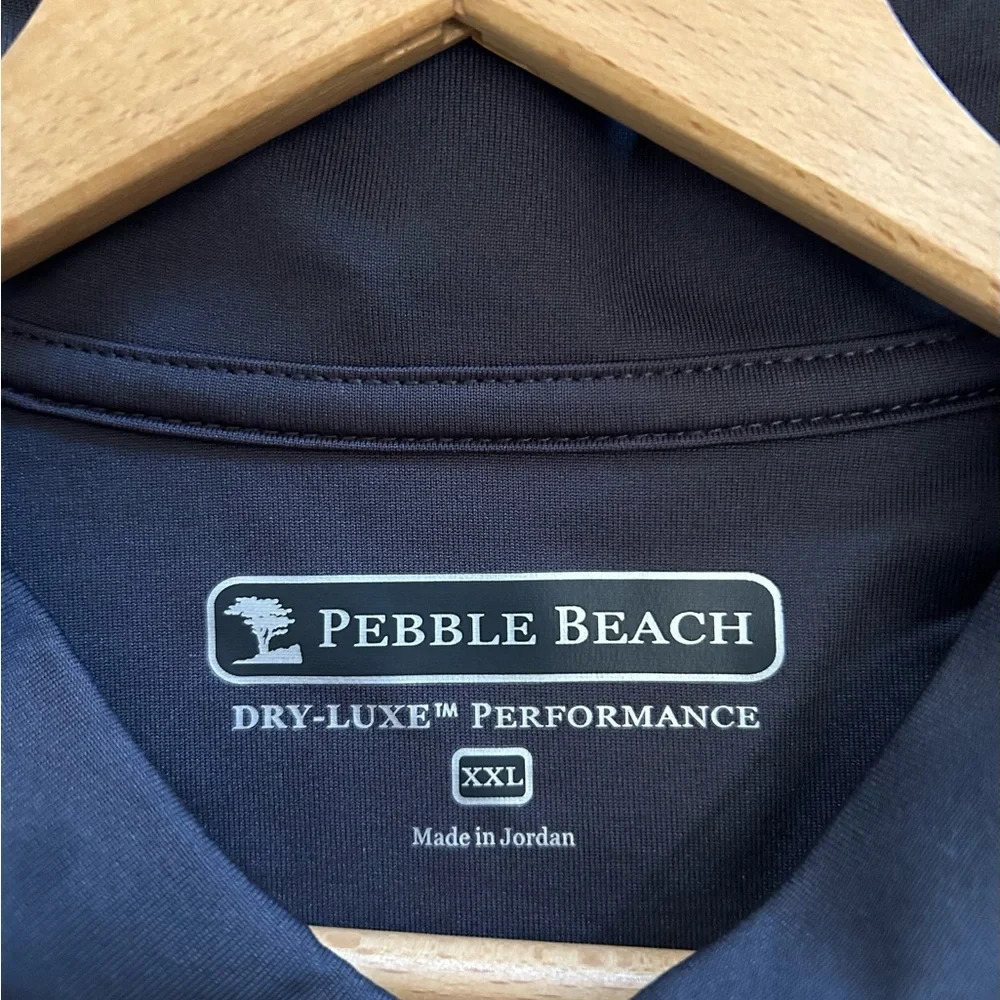 PEBBLE BEACH DRY-LUXE™ PERFORMANCE PERFORMANCE POLO XXL grey NWT - Picture 9 of 10
